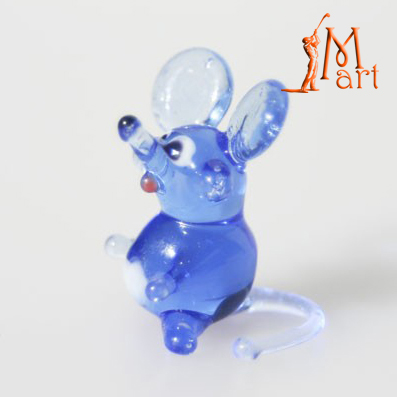 Miniatuur Muis blauw