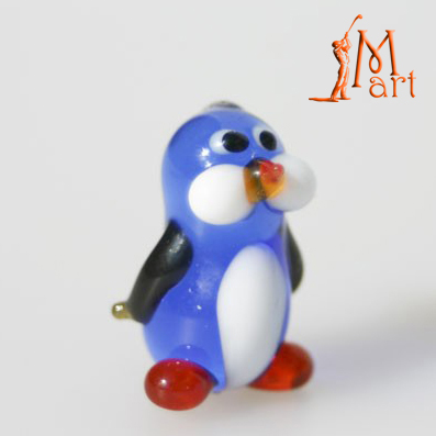 Miniatuur Pinguïn blauw/wit