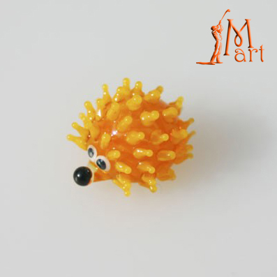 Miniatuur Egel geel/oranje