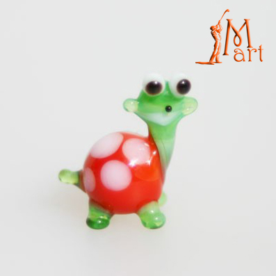 Miniatuur Schildpad rood/groen